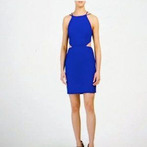 HP✨ NWT Aidan Maddox Royal Blue Scuba Crepe Cocktail Dress